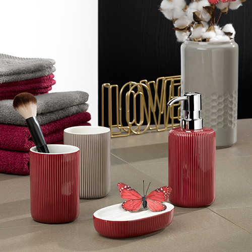 Стакан для зубных щеток Kela Ava красный 24411