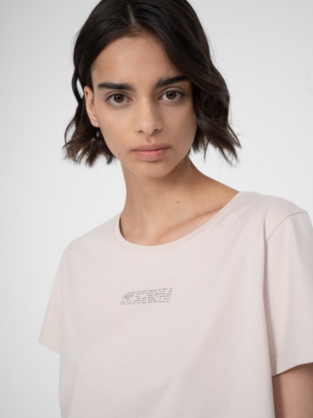 Футболка 4F TSHIRT F333 4FSS23TTSHF333-83S р.XL бежевий