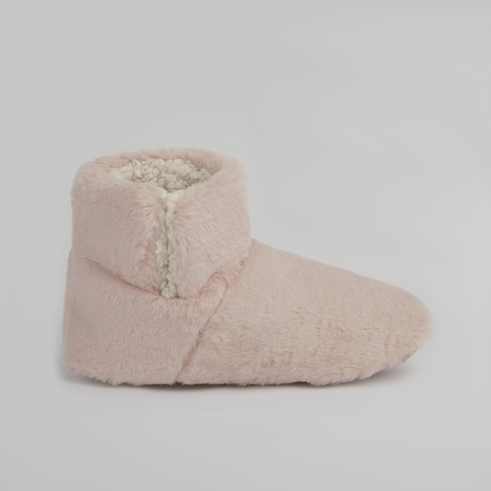 Тапки домашние Twins меховые с разрезом р.40 светло-розовый