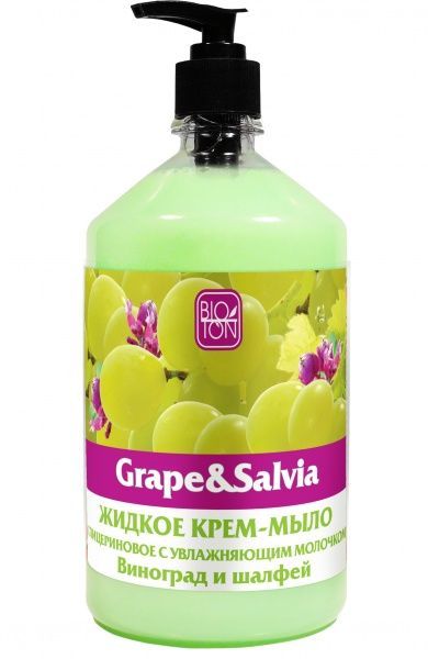 Крем-мыло Bioton жидкое Grape & Salvia 1000 мл