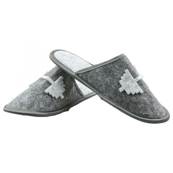 Тапки домашние FX shoes из фетра р. 40-41 серый арт. 2017