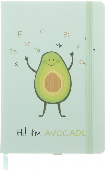 Книга для нотаток Hi!I'm Avocado A5 96 аркушів