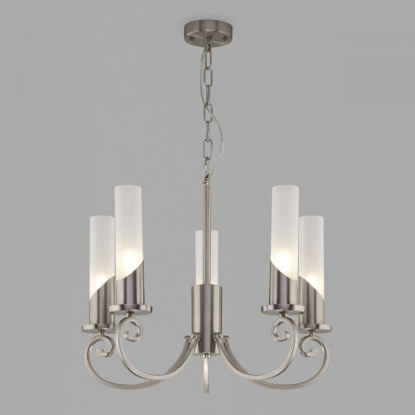 Люстра підвісна Strotskis Banci 60117/5 5x60 Вт E14 нікель 