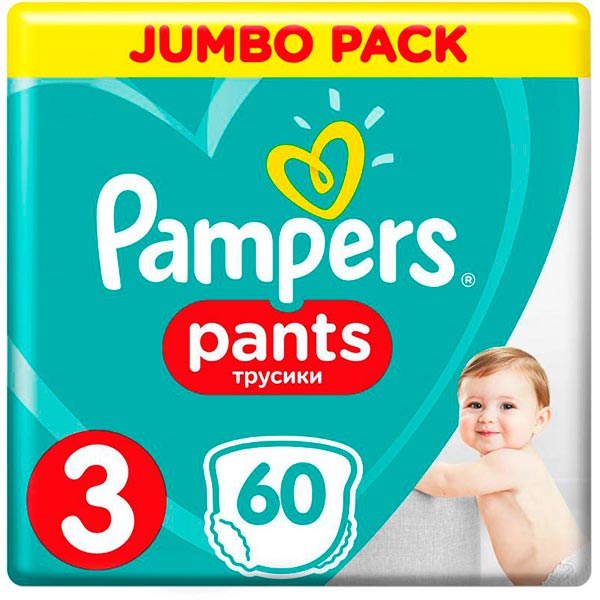 Підгузки-трусики Pampers Pants Midi 3 (6-11 кг) 60 шт.