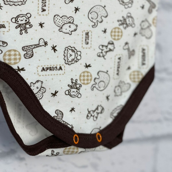 Боди детское для мальчика Blanka Африка р.86 бежевый 12882 