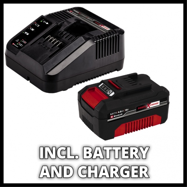 Газонокосарка акумуляторна Einhell GE-CM 18/33 Li Set + тример (3413262)