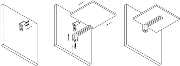 Тримач для полиць Ferro Fiori M 7010.147 нікель 45920