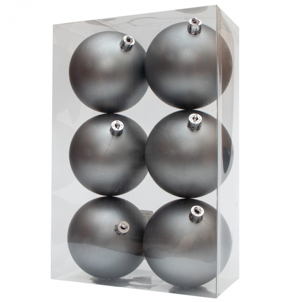 Набор елочных шаров Девилон 251291 d80 мм 6 шт./уп. 