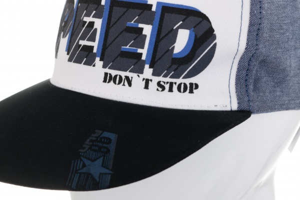 Кепка для хлопчиків Pampona 21 L 22 р.52 темний джинс 