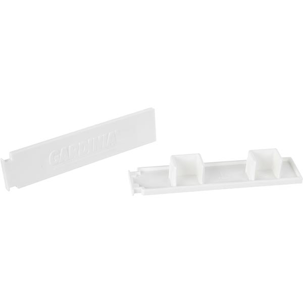 Заглушка Gardinia боковая двойной наборной белый 