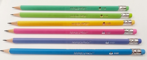 Олівці чорнографітні PASTEL трикутний HB Malevaro