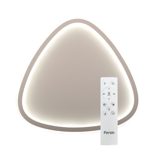 Світильник стельовий Feron AL6090 60W TRIANGLE білий матовий 3000-4500-6000 К 