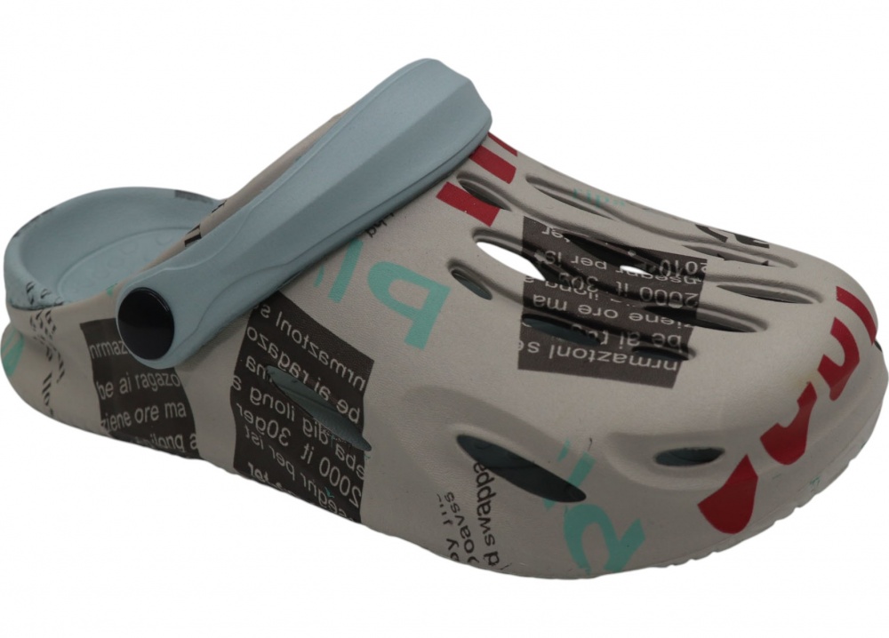 Сабо для мальчиков HW р.39 серый (HS-2437)