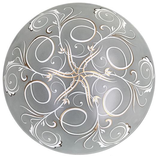 Світильник стельовий Укрсвітло 37924 НПБ d25 1x60 Вт E27 білий/золото 