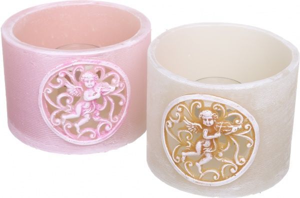 Подсвечник фонарик Амур, d=12,5 см,розовый Pako-If