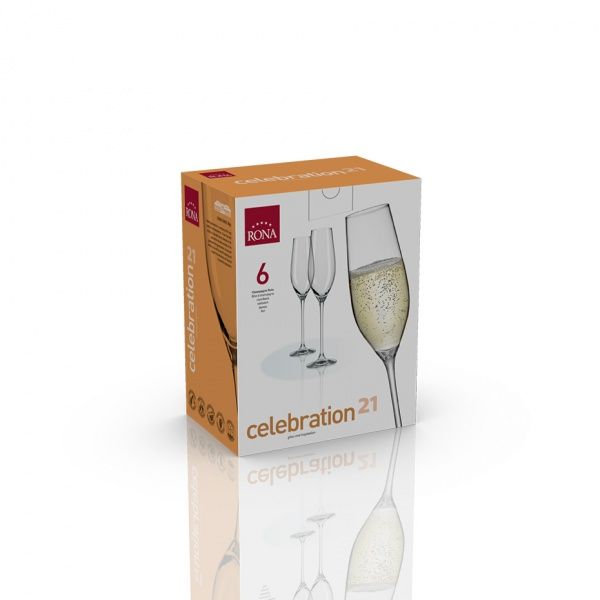 Набір бокалів для шампанського Celebration 6272 210 мл 6 шт. Rona 