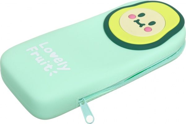 Пенал школьный Lovely Avocado 20х9х3 см зеленый