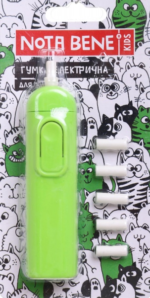 Ластик электрическая 2,5х10х2 см Nota Bene