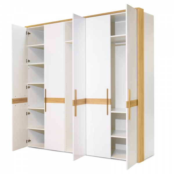 Шафа Embawood Моне білий/дуб сонома 