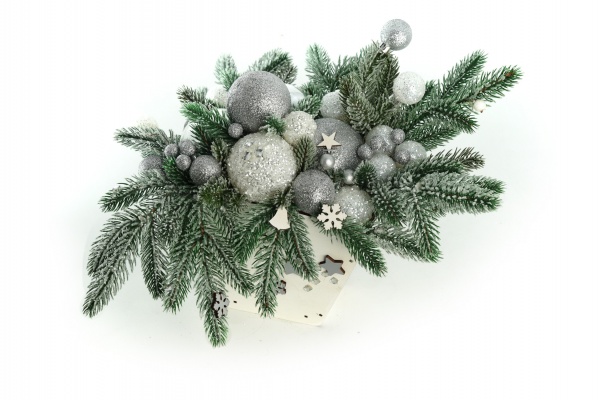 Декорация новогодняя Кашпо Снежная королева 4120 