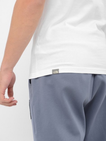 Футболка THE NORTH FACE M S/S RAGLAN EASY TEE - EU NF0A37FVLA91 р.S біло-чорний