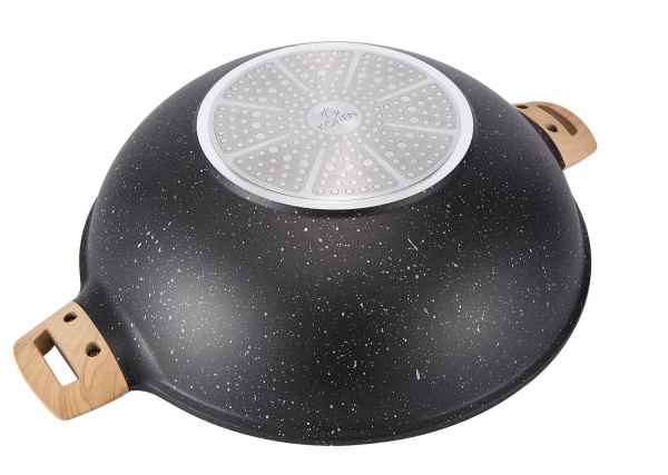 Сковорода WOK із кришкою Eco Petra Wok w.lid 36 см KN91636 Kohen