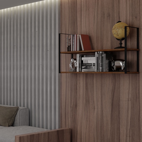 Кронштейн для полок Valore Прямоугольник двойной Loft SB-DR-21