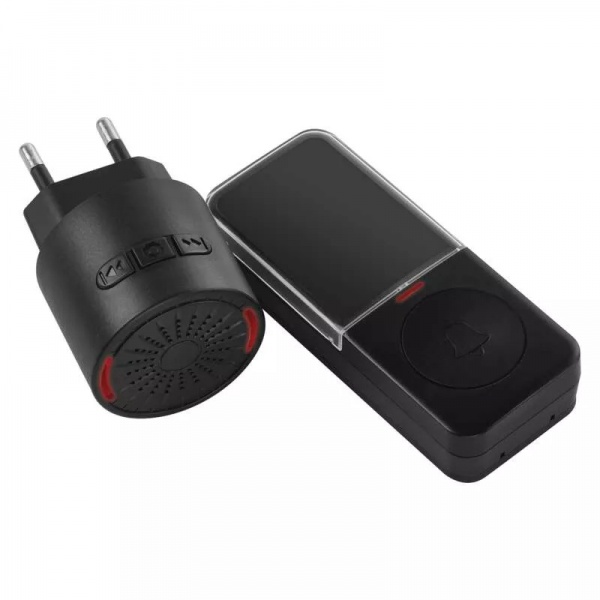 Звонок беспроводной в розетку Emos черный P5734B