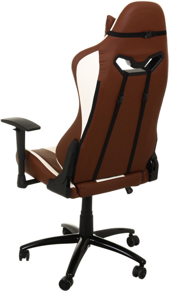 Крісло ігрове Центр Меблів Тобі ALB225 коричнево-бежевий