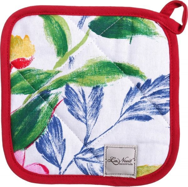 Прихватка Яскравість 20x20 см білий із принтом La Nuit 