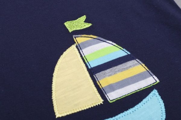 Комплект Фламінго для хлопчиків темно-синій/смужка р.62 423-129 