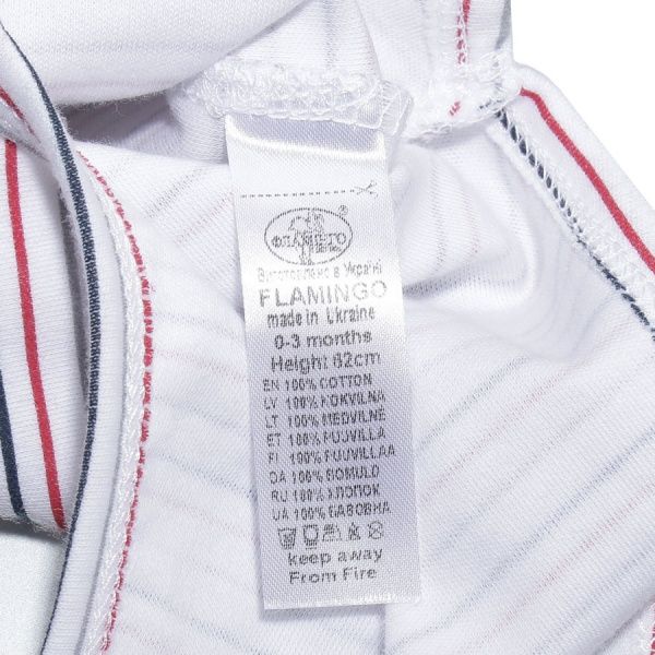 Комбинезон детский Фламинго 2 шт. р.62 белый 642-222-9 