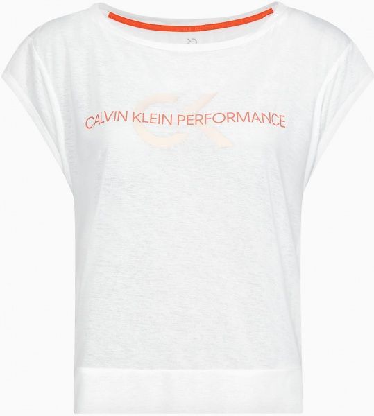 Футболка Calvin Klein Performance CROPPED SHORT SLEEVE T-SHIRT 00GWS0K180-100 L білий
