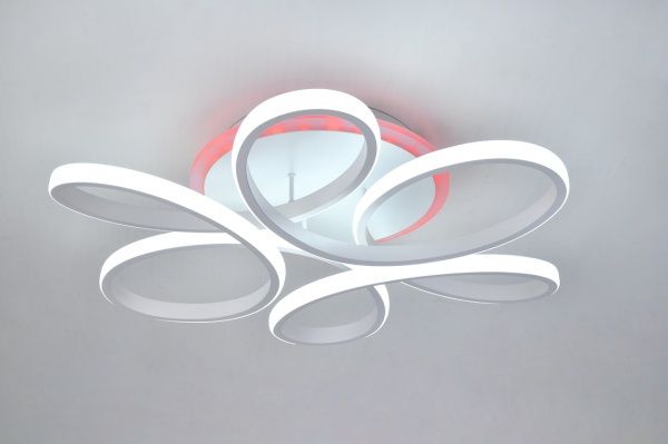 Люстра светодиодная Hopfen Gemini WH-RGB с пультом ДУ 110 Вт белый 