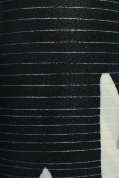 Ваза керамическая голубой крафт цилиндр 34 см 07590000P04098 Bernardo