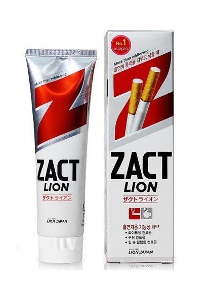 Зубна паста Lion Zact відбілювання нальоту від кави та нікотину 150 мл
