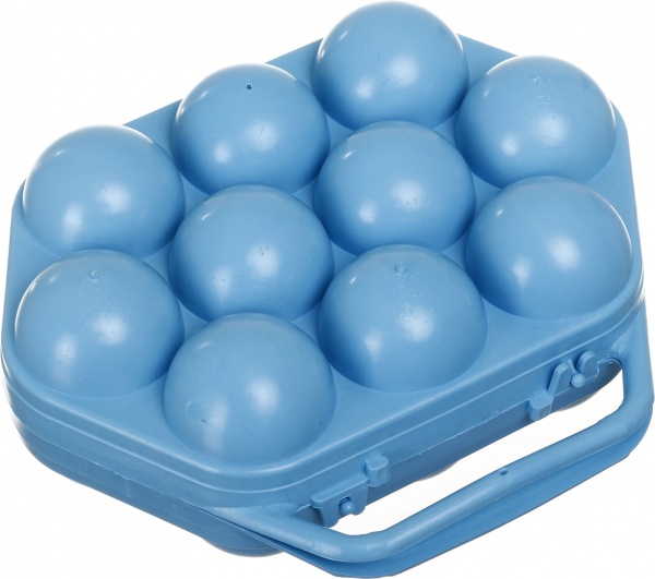 Лоток на 10 яиц пластик красный