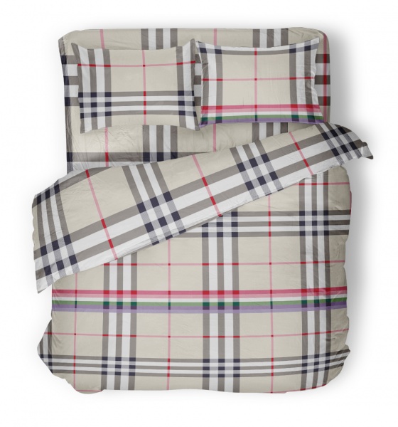 Комплект постільної білизни Сlassic 2 бежевий із малюнком UP! (Underprice) 