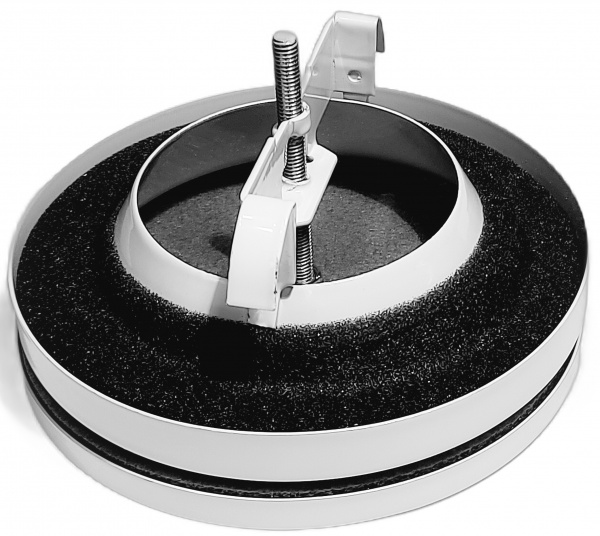 Рамка вентиляционная приточная (анемостат) SVF 100 мм металл белый 