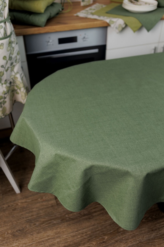 Скатерть БОТАНИКА зеленая 136x240 см La Nuit