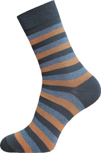 Шкарпетки БЧК CLASSIC 014 р. 25 сірий із помаранчевим 