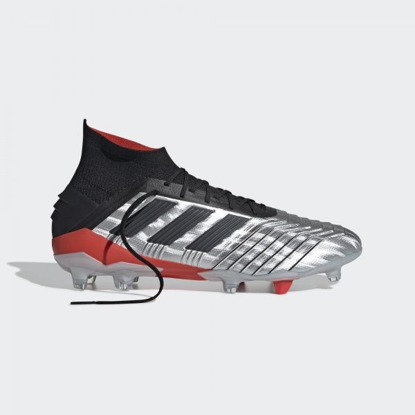 Бутси Adidas PREDATOR 19.1 FG F35607 р. 9 сріблястий