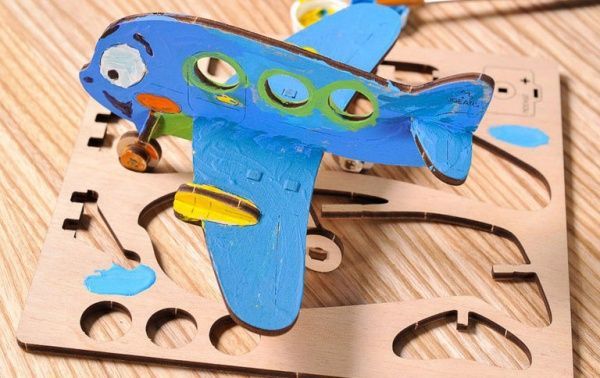 Раскраска UGEARS Аэроплан