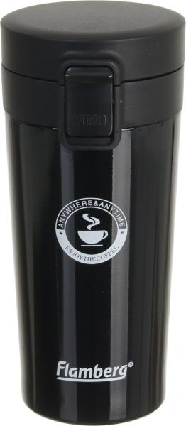 Термочашка Enjoy coffee 350 мл чорна Flamberg