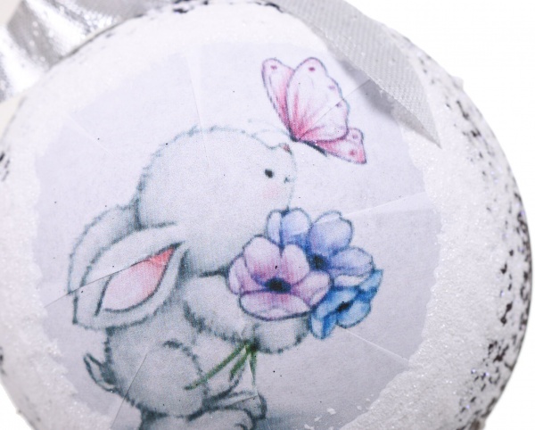 Шар новогодний Символ года-декупаж d 80 мм в ассортименте