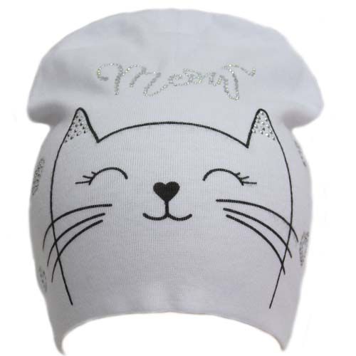 Шапочка дитяча для дівчинки Kraft+ 319-Т р.50-52 світло-сірий 