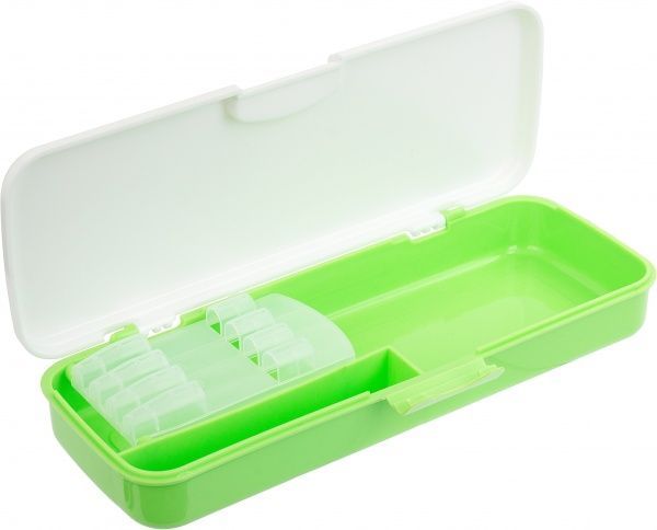 Пенал шкільний на застібці CF85558 Cool For School білий із зеленим