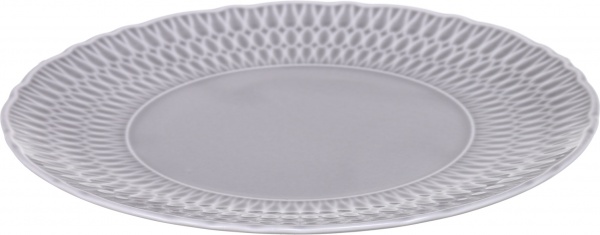 Тарілка обідня Sofia 21 см порцелянова сіра Cmielow