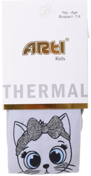 Колготки для девочек ARTI 650008р.119-131 серый 