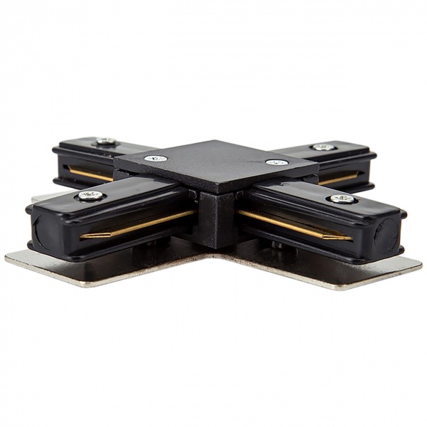 З’єднувач хрестовий Hopfen до шинопровода чорний TC 04 BK 